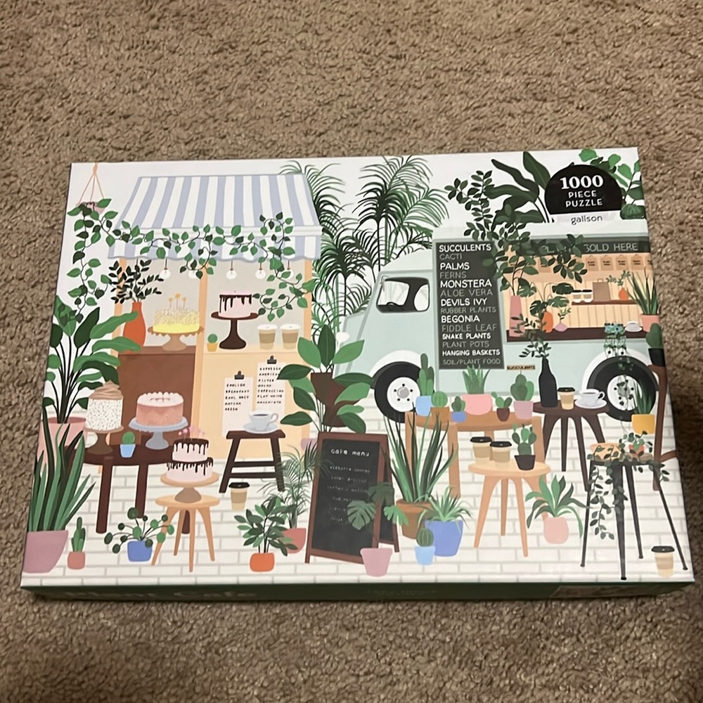 Galison Plant Cafe 1000 piece puzzle